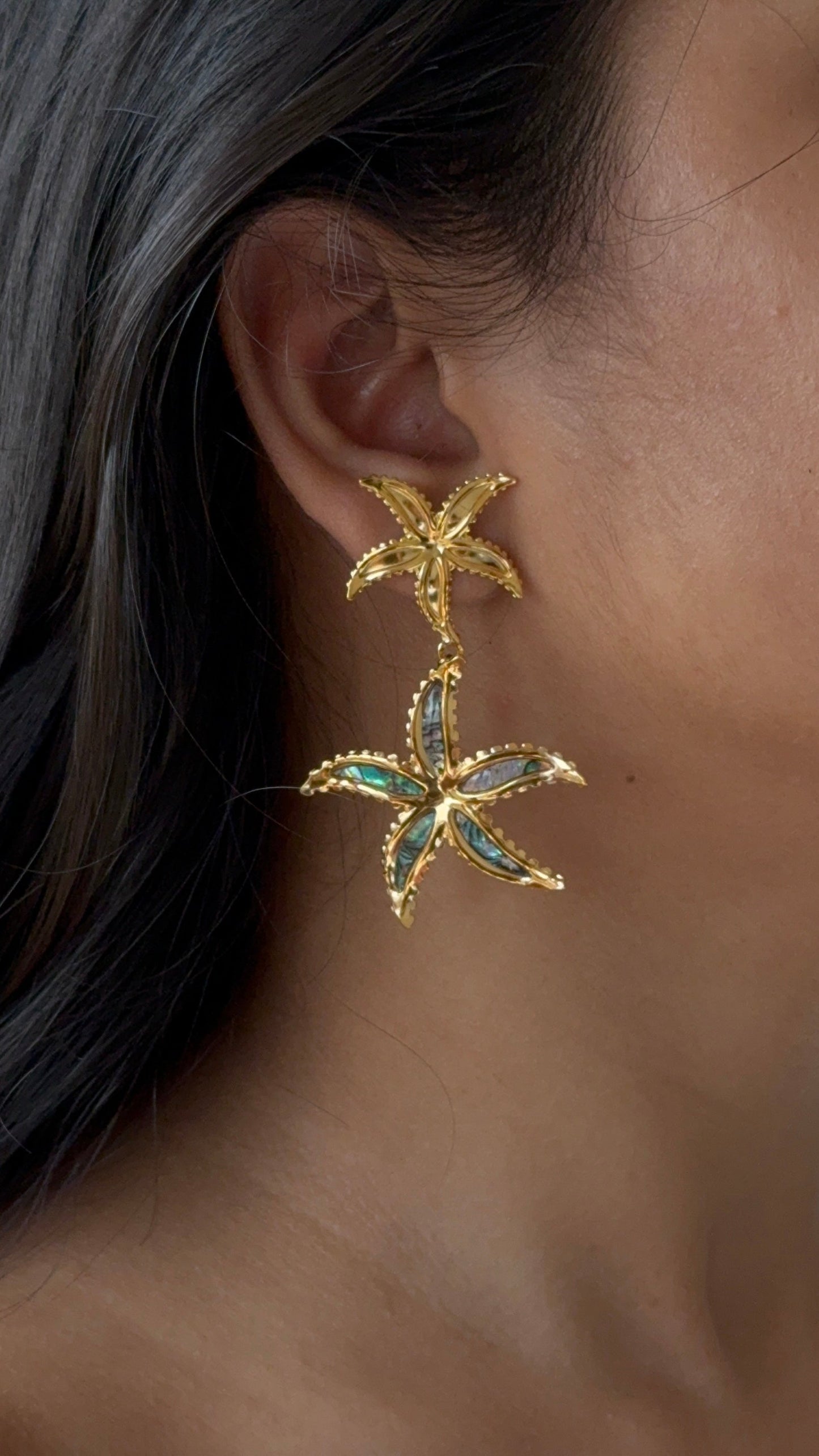 Star Fish Statement earrings