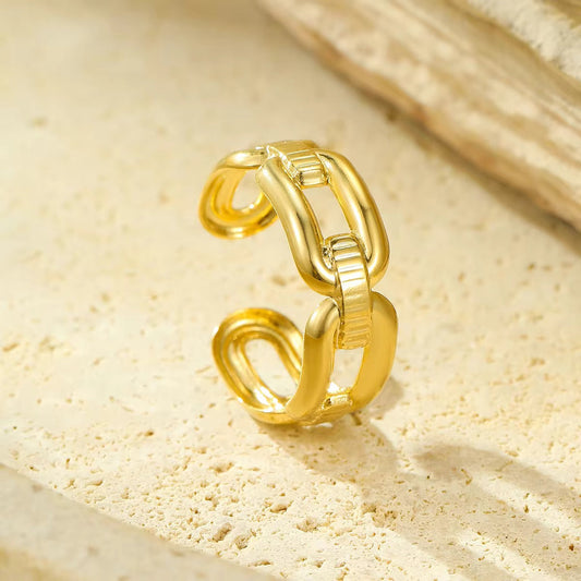 Chain cuff Ring