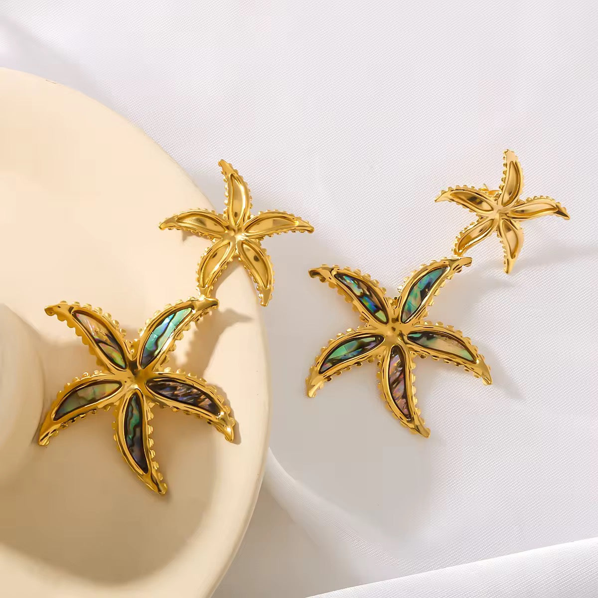 Star Fish Statement earrings