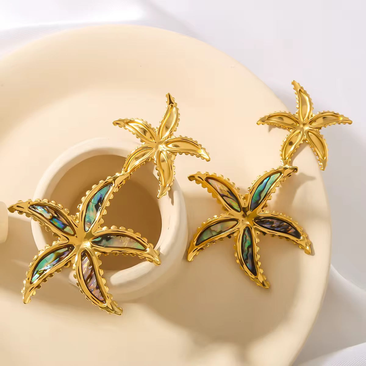 Star Fish Statement earrings