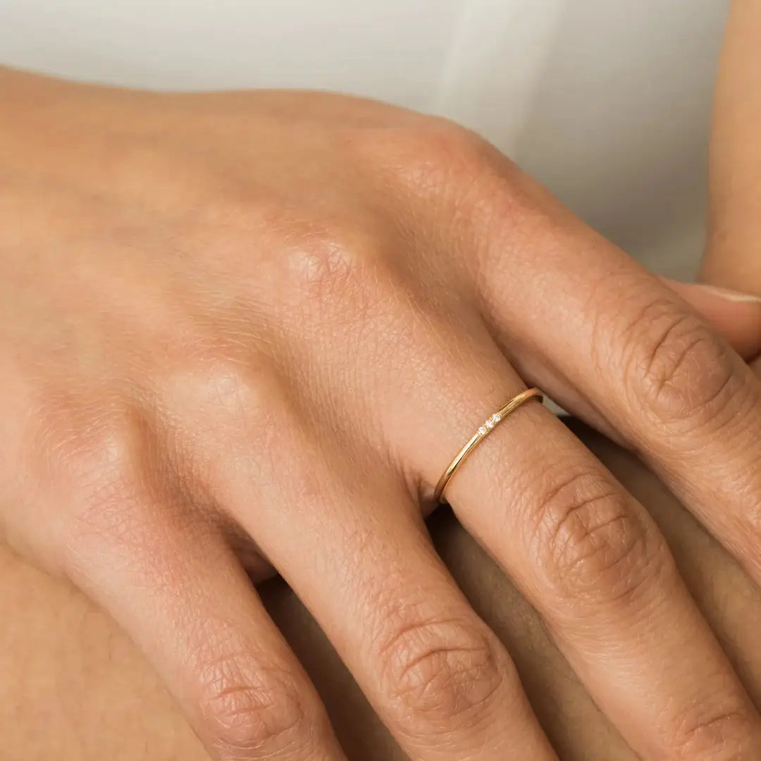 Zirconia Minimalist Diamond Ring