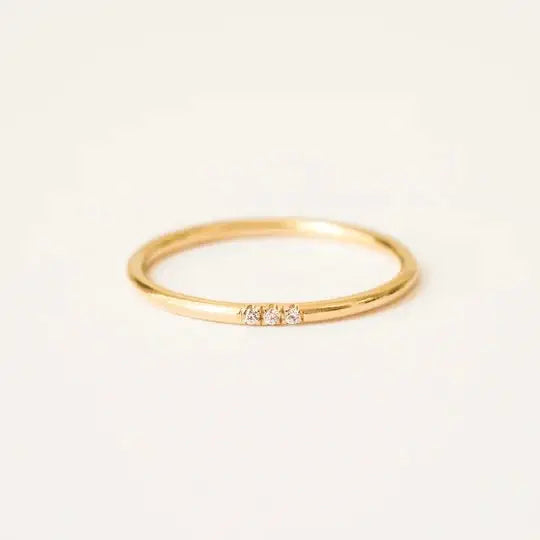Zirconia Minimalist Diamond Ring