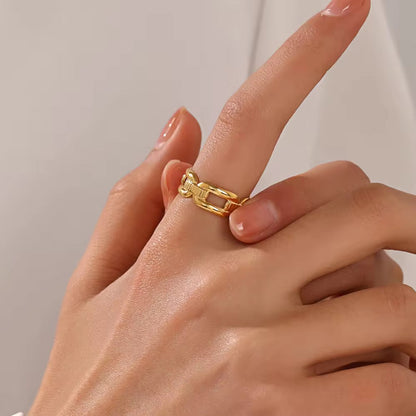 Chain cuff Ring