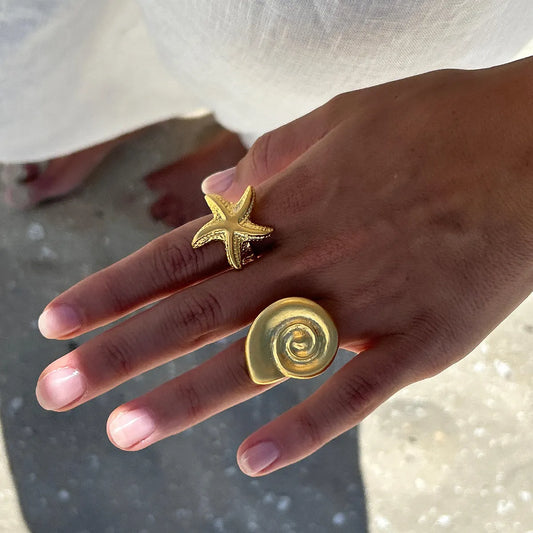 Star Fish adjustable Ring