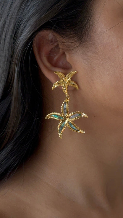 Star Fish Statement earrings
