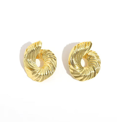Asymmetric statement earrings