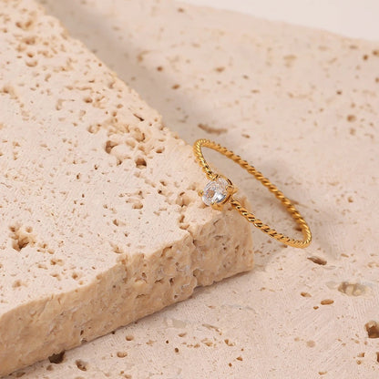 Twisted Diamond Ring