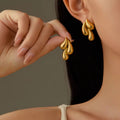 3 Goldy Drops Earrings