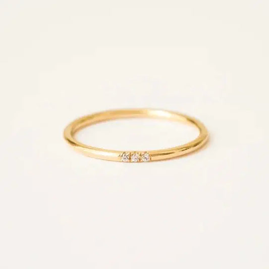 Zirconia Minimalist Diamond Ring