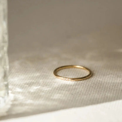 Zirconia Minimalist Diamond Ring